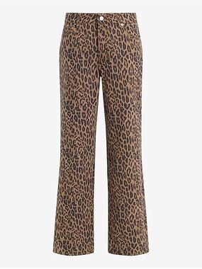 Express Leopard Print Wide-Leg Women’s Jeans